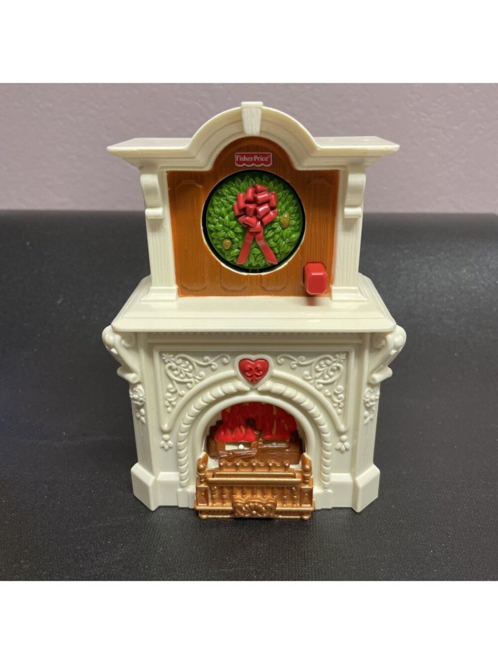 Fisher Price Loving Family Dollhouse Fireplace Music Sounds Lights Holiday Works
